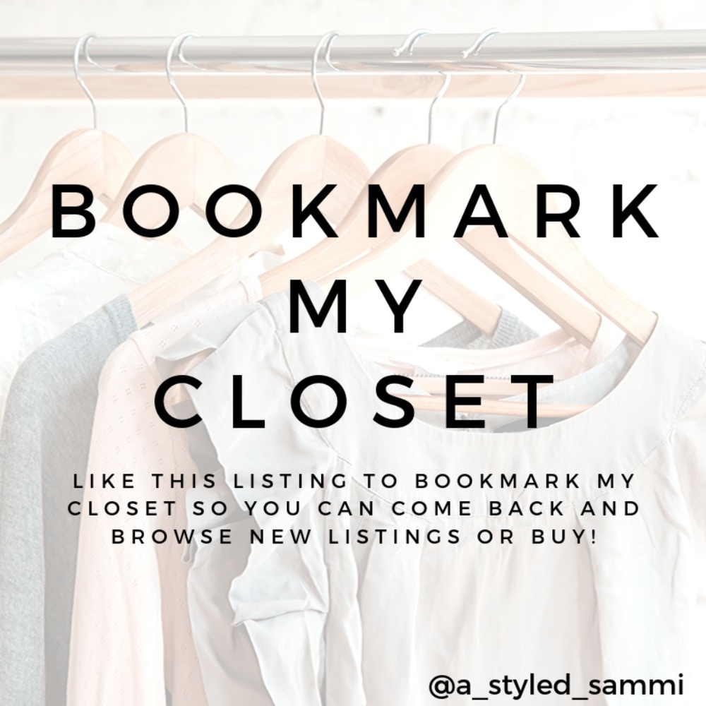 Be sure to bookmark my closet!